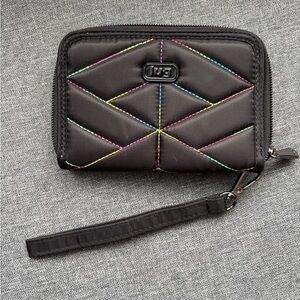 Lug Rodeo Wallet Wristlet Rainbow Black